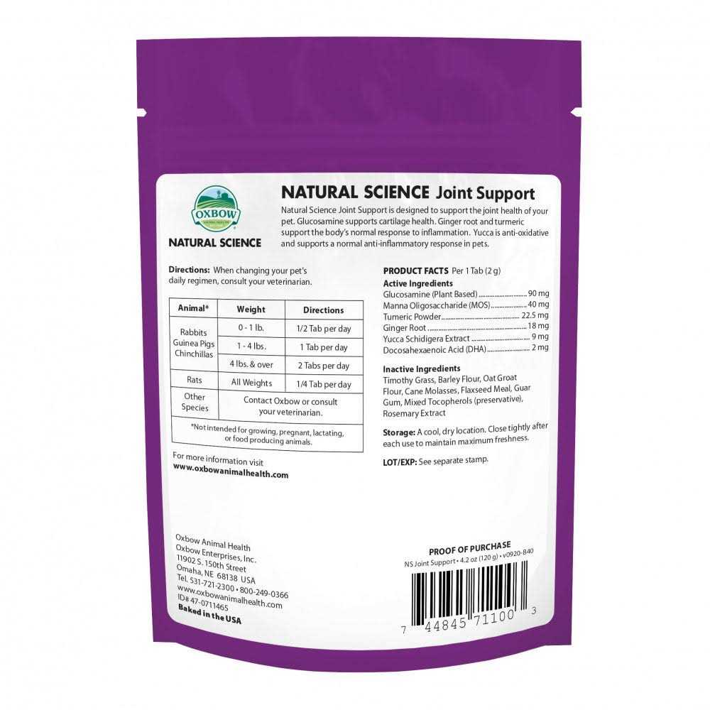 Oxbow Natural Science Joint Support for Pets T9522