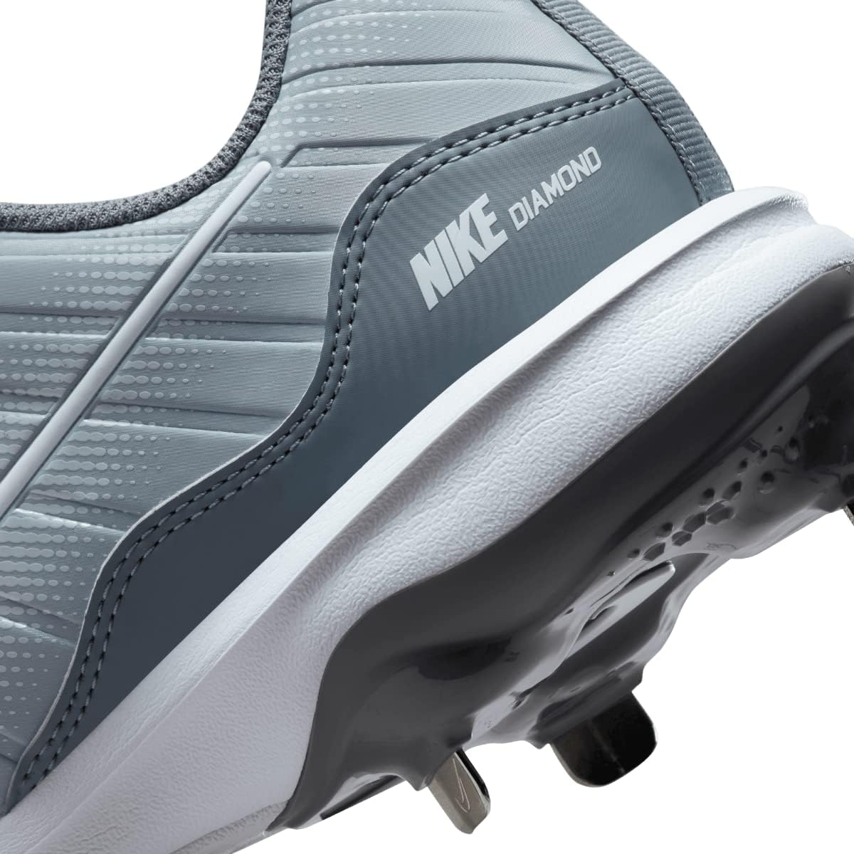 Nike Alpha Huarache Varsity 4 Low Metal Baseball Cleats Gray Size 12 F51867