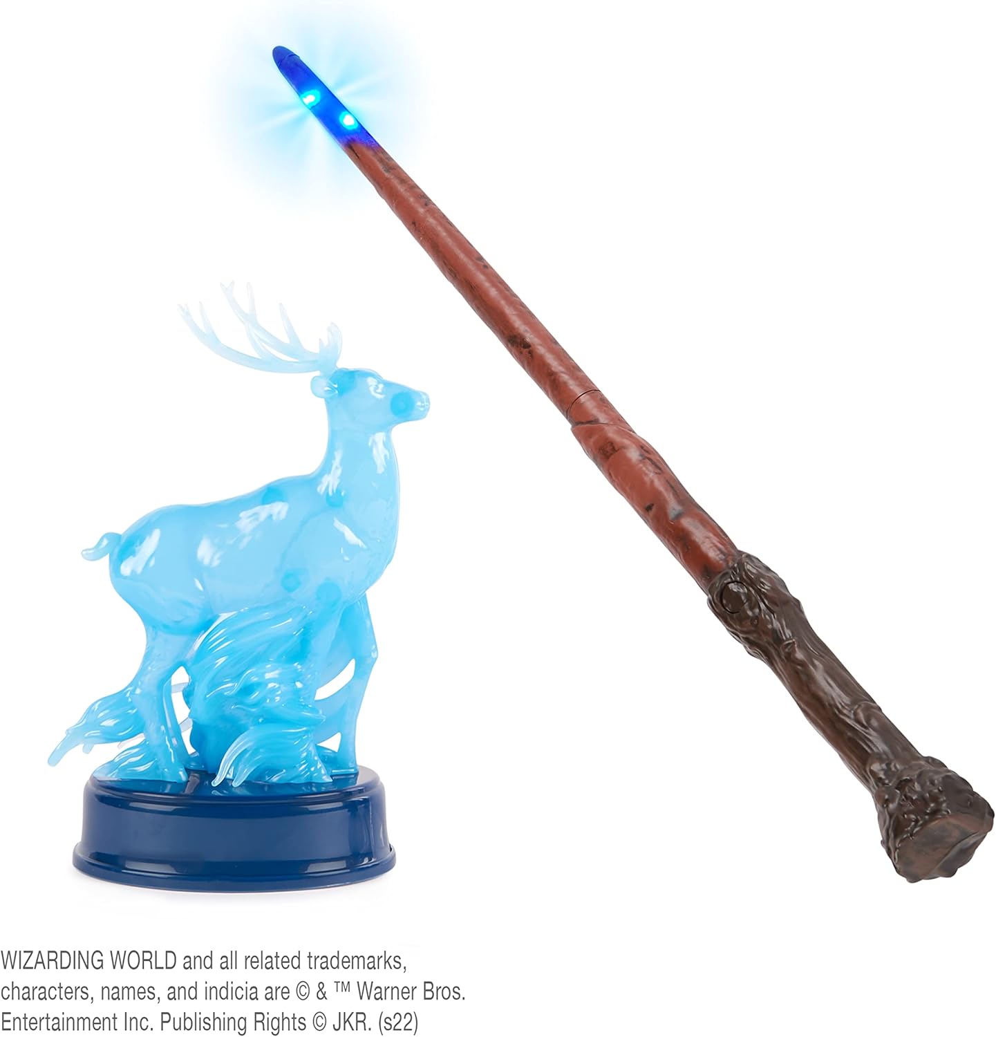 Harry Potter 13" Light-Up Patronus Wand Collectible Toy with Figure I9133