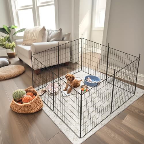 FXW MiniPaws Dog Playpen 8 Panels Portable for Indoor & Outdoor Y720