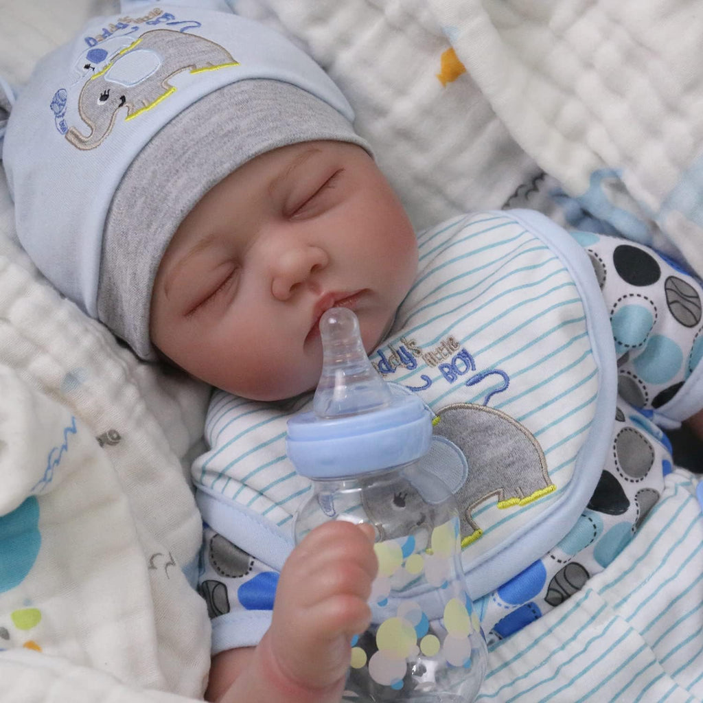 22 Inch Lifelike Reborn Baby Doll Boy, Handmade Vinyl Gift Set H326502