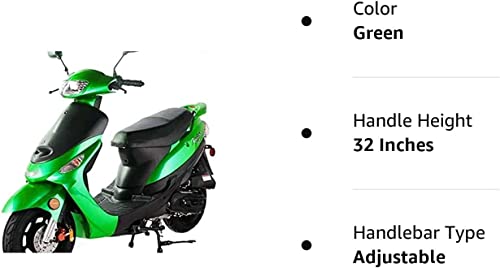 Taotao 50cc Gas Street Legal Scooter ATM50-A1 Green V932555