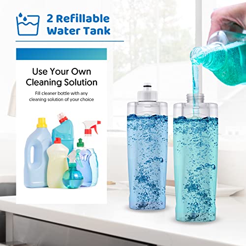 MEXERRIS Spray Mop for Hardwood Floors with 5X Washable Pads S732