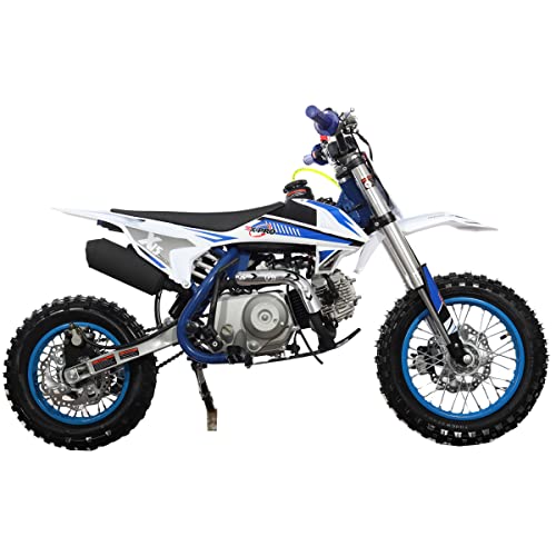 X-PRO X15 110cc Dirt Bike Semi-Automatic Kick Start, Blue P73873