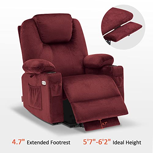 MCombo Small Power Lift Recliner Chair for Elderly with Heat and Massage, USB & Type C Ports J262