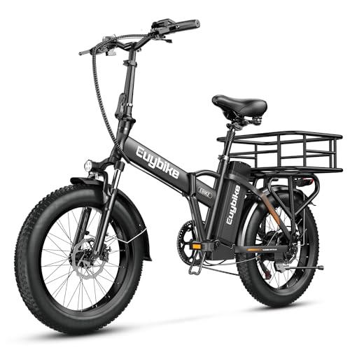 1000W Folding Electric Bike 48V 20AH Removable Battery 20" Fat Tire for Adults S359635