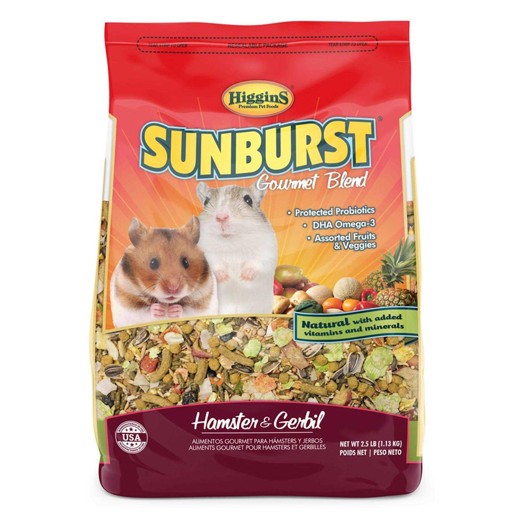 Higgins Sunburst Gourmet Blend Gerbil &amp; Hamster Food - Pet Supplies online store