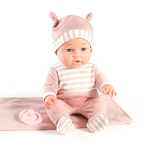 12'' Baby Doll Playset with Carrier Bassinet and Accessories P422415