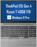 Lenovo ThinkPad E15 Gen 4 Business Laptop (15.6" FHD Anti-Glare, AMD Ryzen 7 5825U, 16GB RAM, 512GB SSD, 8-Core (Beat i7-1255U)), FHD Webcam, Type-C, Wi-Fi 6, 10-Hr Long Battery Life, Win 11 Pro