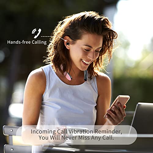 Dpvisn Bluetooth Neckband Headphones with Retractable Earbuds, Noise Cancelling, Black G697