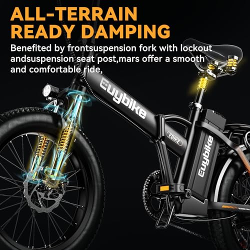 1000W Folding Electric Bike 48V 20AH Removable Battery 20" Fat Tire for Adults S359635