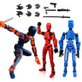 Titan 13 Action Figure,T13 Action Figure Set,Assembly Completed Dummy 13 Action Figure Lucky 13 Action Figure T13 Action Figure 3D Printed Multi-Jointed Movable,13 Action Figure Toy (3Pcs)