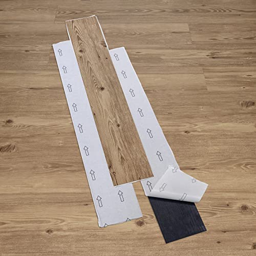 Self Adhesive Vinyl Flooring Planks Wood Effect Waterproof Grey 36pcs U963416