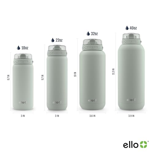Ello Cooper 32oz Stainless Steel Water Bottle with Straw and Handle Q4598
