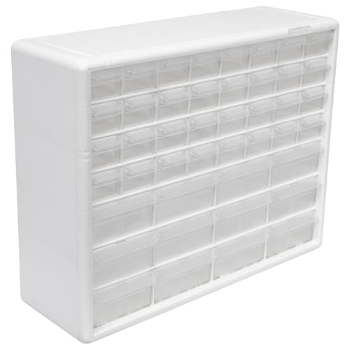 Akro-Mils 24-Drawer Plastic Storage Cabinet, Black I624065