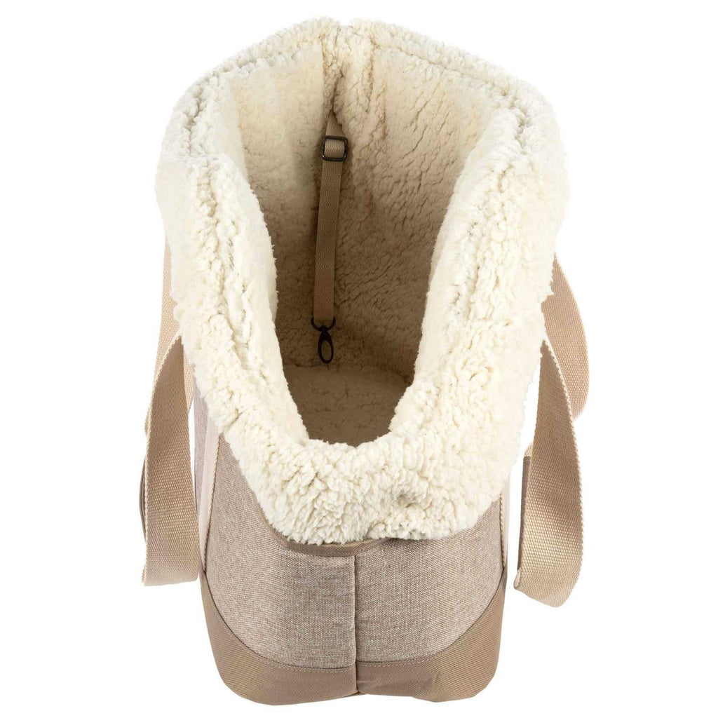 Sherpa Tan Luxe Tote Fashionable Pet Carrier B1964