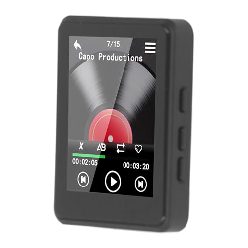 MP3 Player with Bluetooth, Built in HiFi Speaker 2.4 Inch MP4 Player, Up to 128GB Portable HiFi Music Player with E Book Picture Viewer Video Recorder (Without
