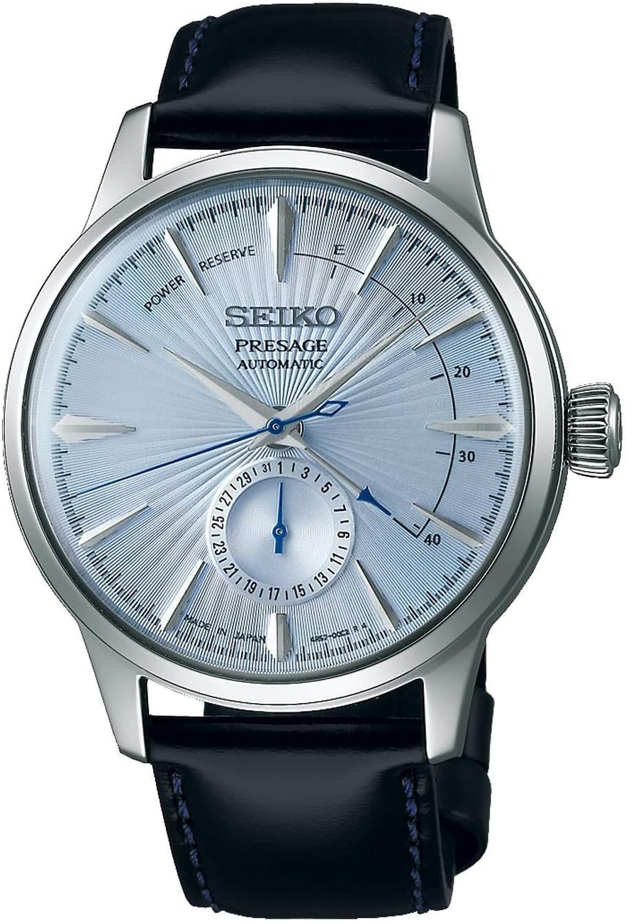 SEIKO PRESAGE Power Reserve Ice Blue Cocktail Time"Sky Diving" SSA343J1