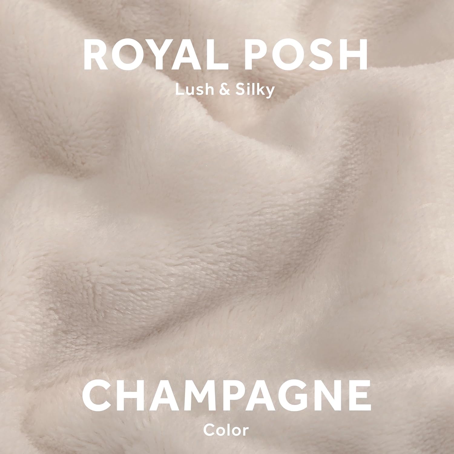 Sunbeam Royal Posh Champagne Heated Blanket Twin W689