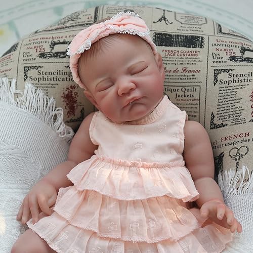 WOOROY Realistic Reborn Baby Doll 20 Inch Sleeping Girl Soft Weighted Body A2723