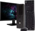 HP ProDesk 600G1 Desktop Computer PC, Intel Quad-Core i5, 500GB HDD Storage, 4GB DDR3 RAM, Windows 10 Home, DVD, WiFi, New 24in Monitor, Wireless Keyboard and Mouse (Renewed)