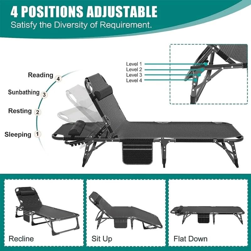 Folding Camping Cot for Adults with Mat, Heavy Duty Outdoor Sleeping Bed B58096