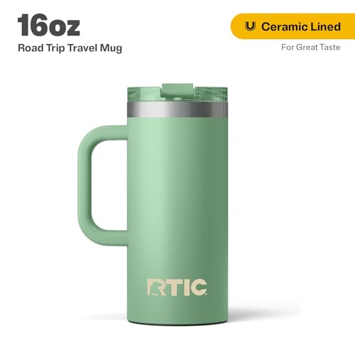 RTIC 20oz Road Trip Travel Mug with Lid and Handle, Insulated Stainless Steel P393441