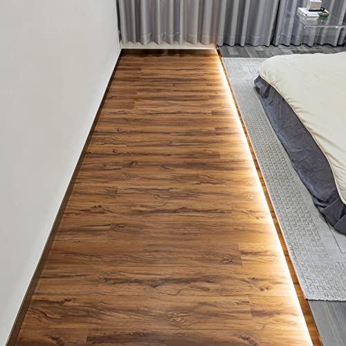 Self Adhesive Vinyl Flooring Planks Wood Effect Waterproof Grey 36pcs U963416