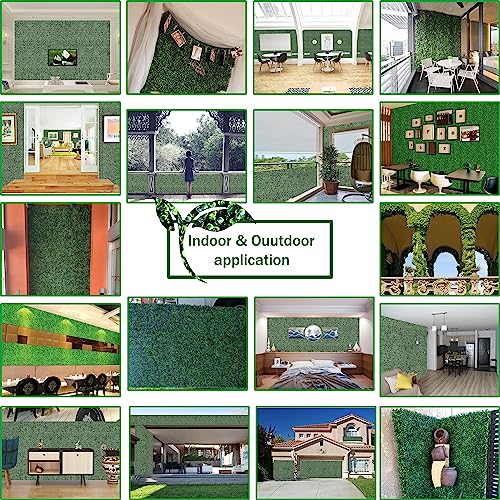 Artificial Ivy Privacy Fence Wall Screen 40x120 in UV-Anti Faux Greenery Backdrop U1001