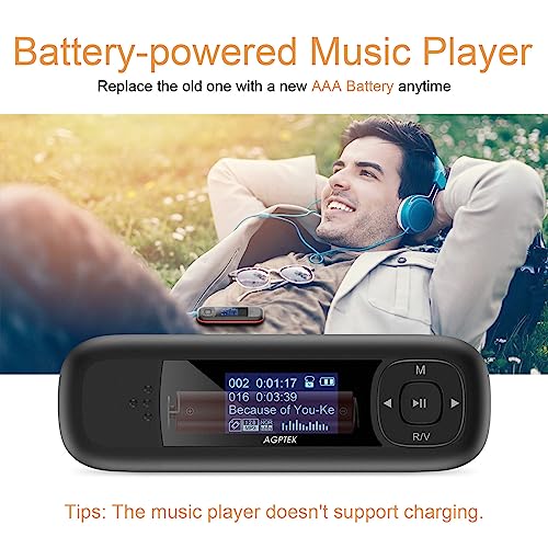 AGPTEK U3 USB Stick MP3 Player with 40GB Storage, FM Radio & Recording Z375576