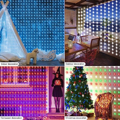 Smart Curtain Lights RGB 5050 144LED USB Powered for Party Patio Garden Decor W462662