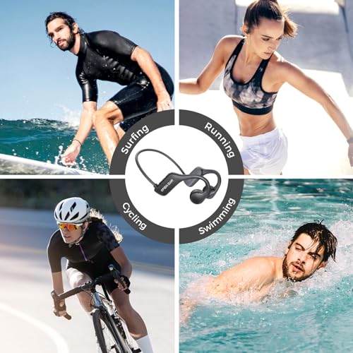 Bone Conduction Headphones Bluetooth 5.3, Waterproof MP3 32G for Swimming J979447