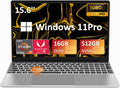 AMD Ryzen 7 5700U Laptop, Radeon RX Vega 8 Graphics, 16GB DDR4 RAM, 512GB M.2 PCIe NVMe SSD, 15.6" FHD IPS LCD, Backlit Keyboard, Fingerprint Reader, Webcam, USB C, Bluetooth, 5G WiFi, Windows 11 Pro