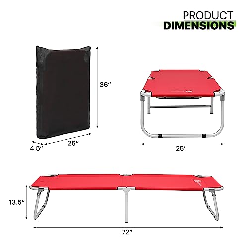 Magshion Portable Military Camping Bed Cot with Storage Bag O296160