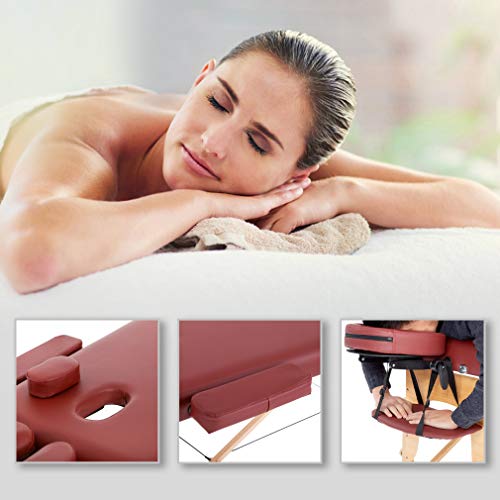 BestMassage Portable Massage Table 28 inch Folding Spa Bed with Bag X618857