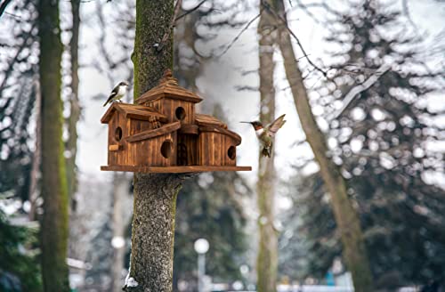 5 Hole Hanging Birdhouse for Outside Garden S2695