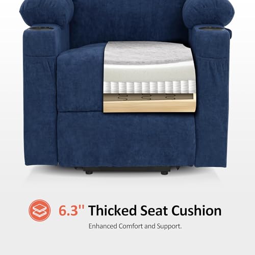 MCombo Small Power Lift Recliner Chair for Elderly with Heat and Massage, USB & Type C Ports J262