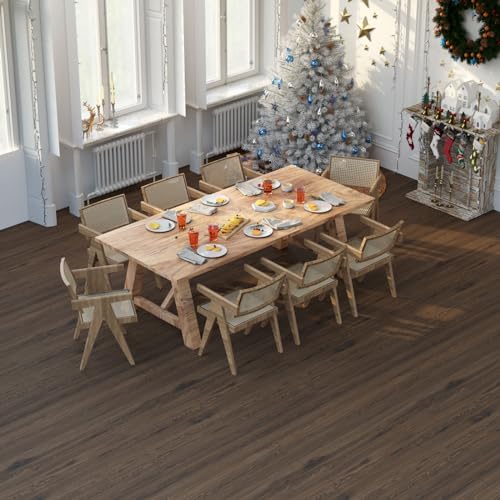 Oxdigi Peel and Stick Vinyl Flooring Roll 23"x393" Waterproof Wood Plank U1250