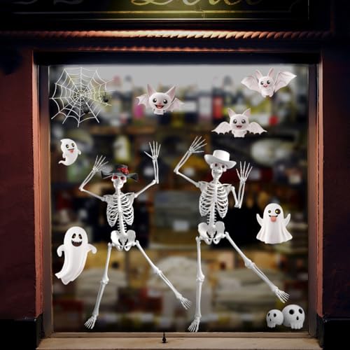 110 PCS Extra Large Snowflake Christmas Window Clings Decals for Glass W71694