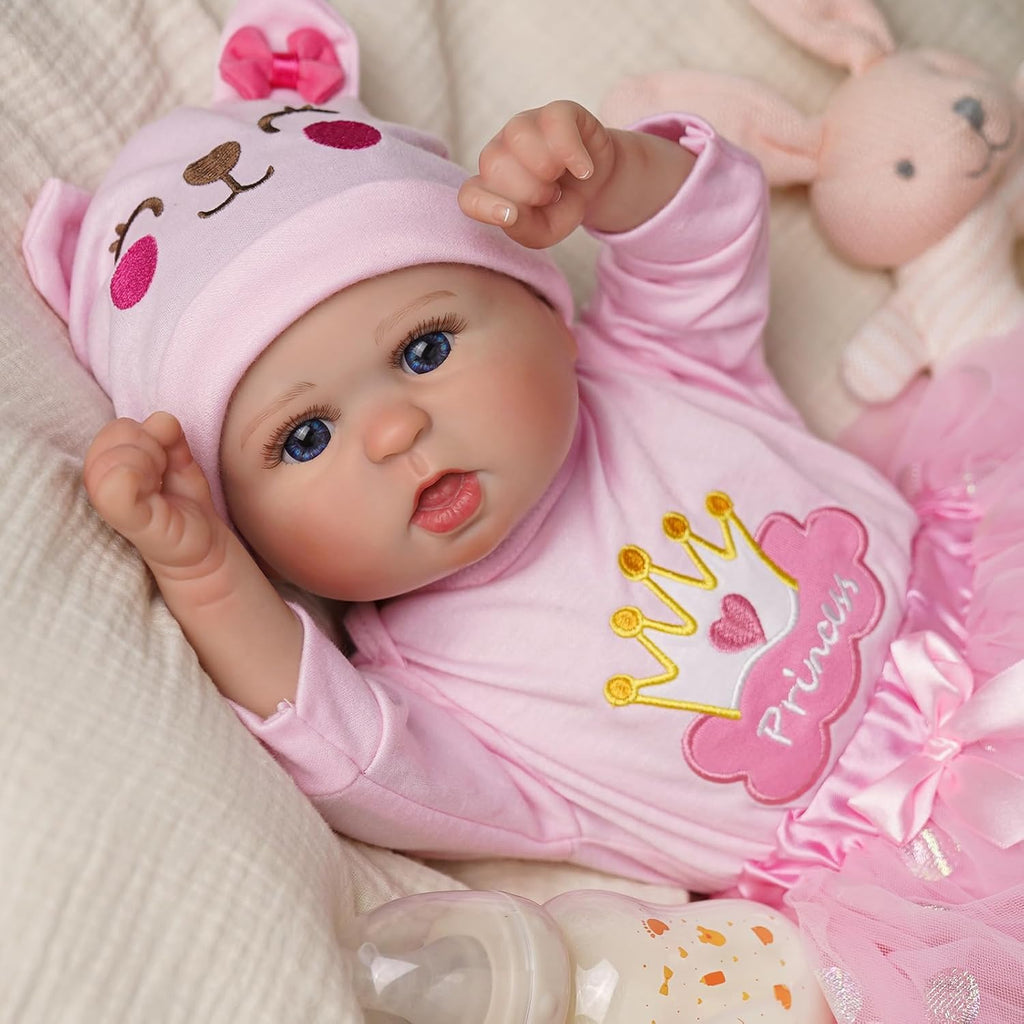 JIZHI Reborn Baby Dolls 20-Inch Soft Vinyl Girl with Gift Box Y172