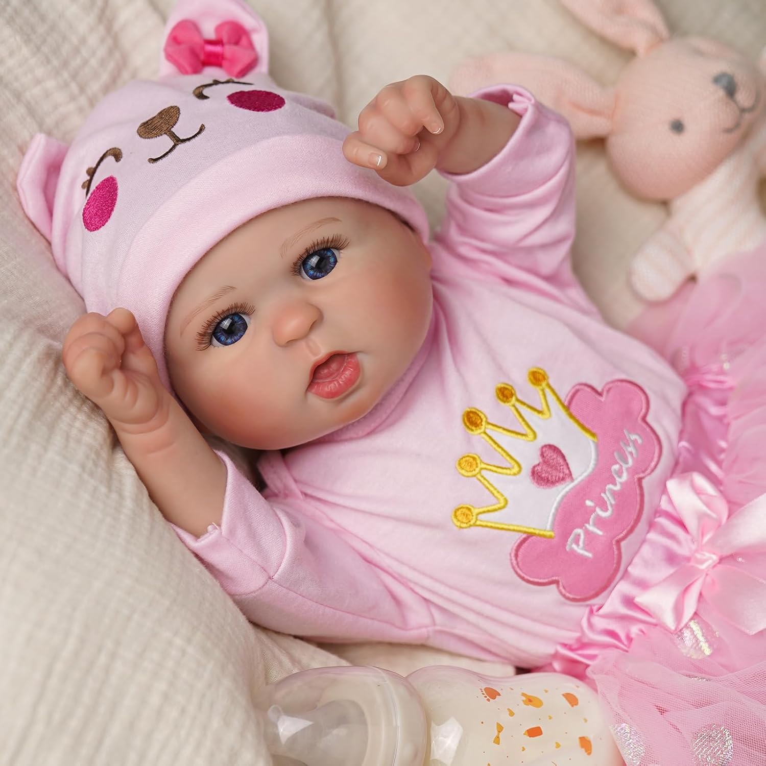 JIZHI Reborn Baby Dolls 20-Inch Soft Vinyl Girl with Gift Box Y172