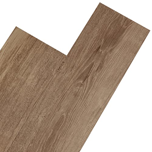 Self Adhesive Vinyl Flooring Planks Wood Effect Waterproof Grey 36pcs U963416