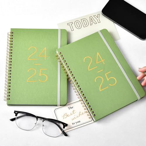 Weekly Monthly Planner 2024-2025, Twin-Wire Binding, 6.4" x 8.5" Y32173