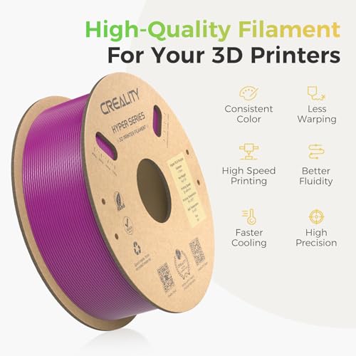 Creality PLA Plus Filament 1.75mm Rainbow Multicolor 1KG Spool O376011