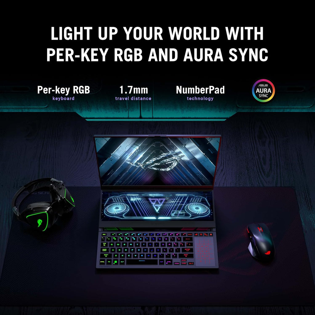 ASUS ROG Zephyrus Duo 16 (2022) Gaming Laptop, 16” 165Hz Display, RTX 3060, Ryzen 7 6800H, 16GB DDR5, 1TB SSD, Windows 11 G79026