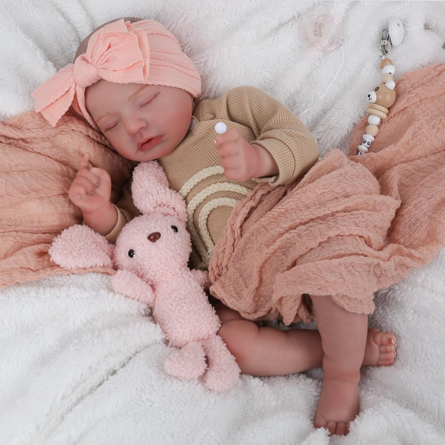 CHAREX Realistic Newborn Baby Doll 20 Inch Sleeping Soft Reborn Doll Z700