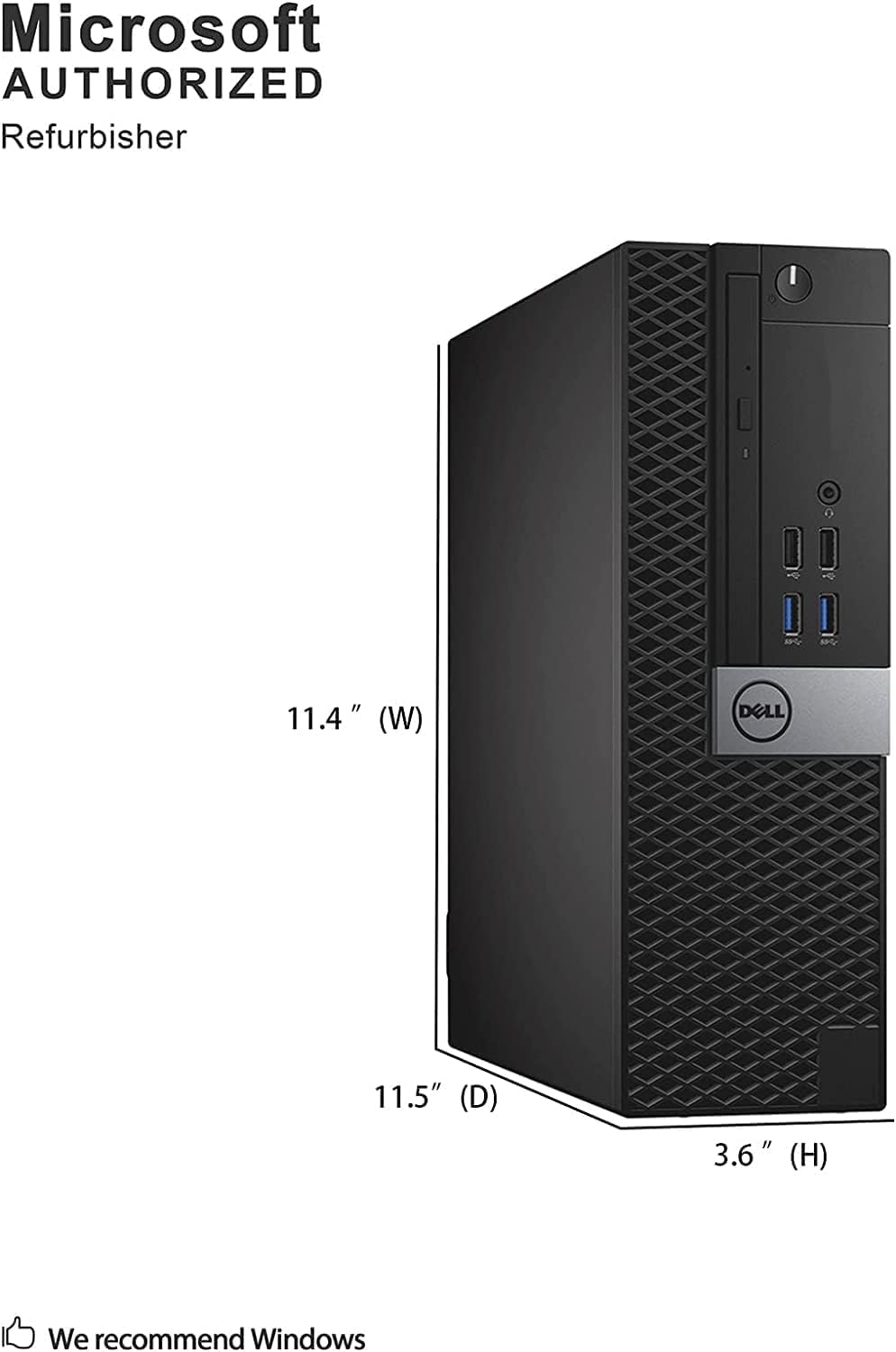 Dell Optiplex 7040 SFF Desktop PC, Core i5, 32GB RAM, 512GB SSD, Windows 10 Pro (Renewed) E7795
