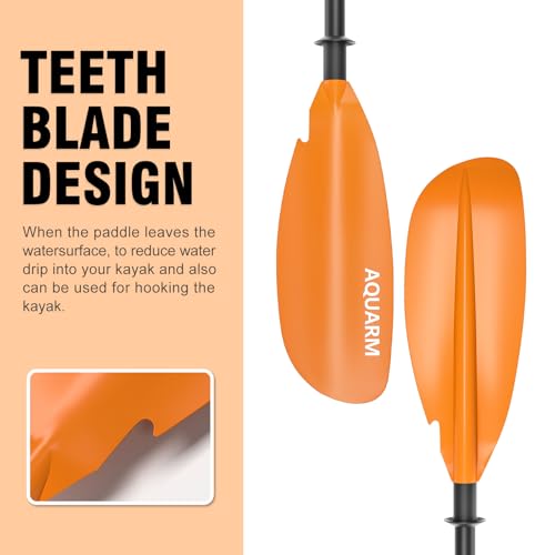 Kayak Paddle 231cm Aluminum Shaft with Fiberglass Blade B36756