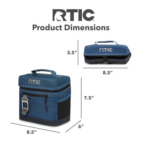 RTIC 6 Can Everyday Cooler, Soft Sided Insulated Portable Cooler P32051