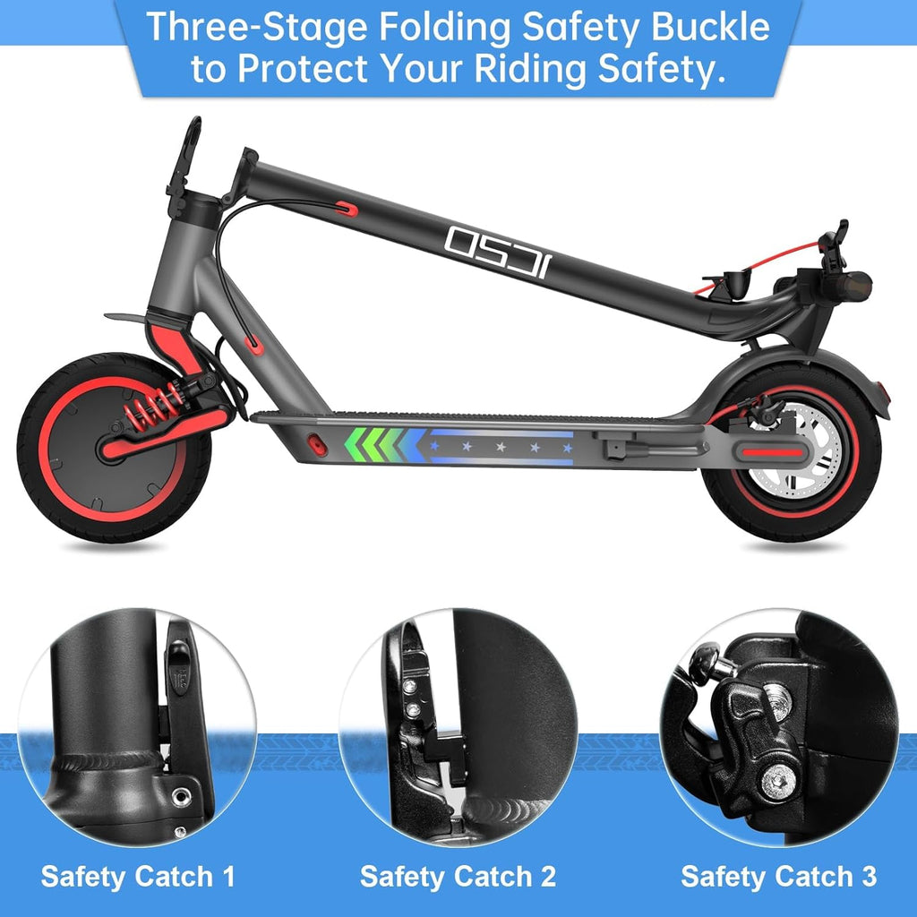 X10 Electric Scooter for Adults, 10" Solid Tire, 500W Motor, Folding Commuting Scooter P79382